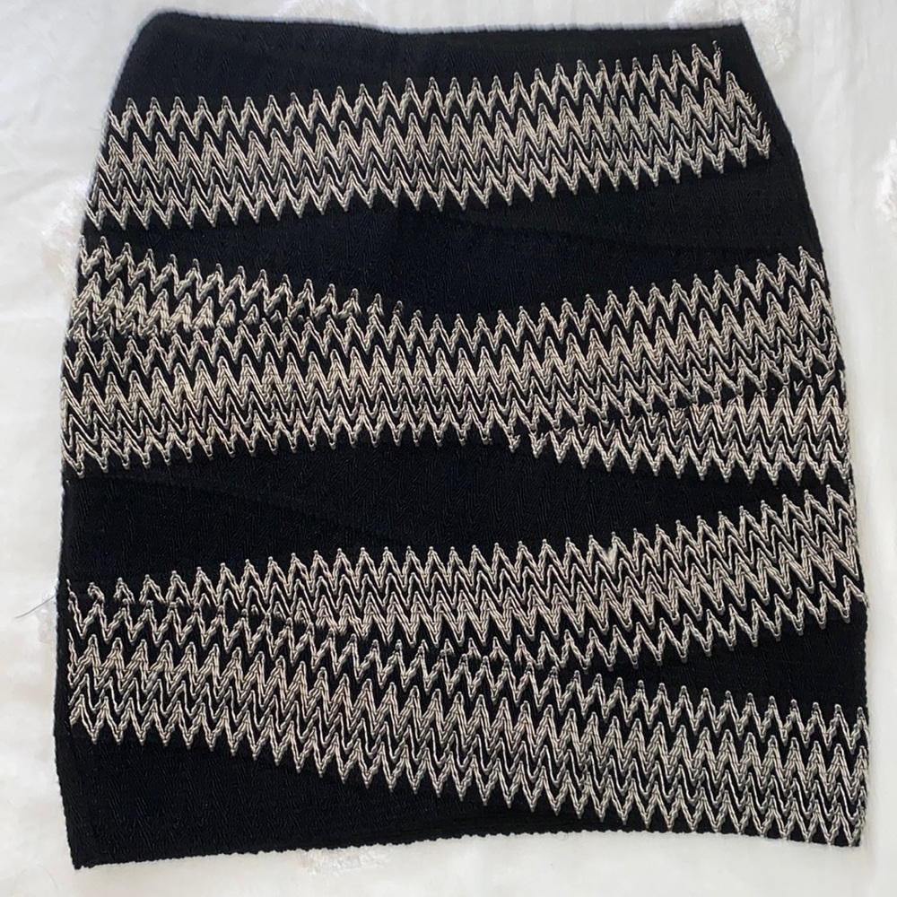 H&M black pencil mini skirt Size S